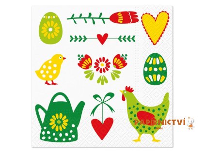 Ubrousek P 33x33 velikonoce TL663000