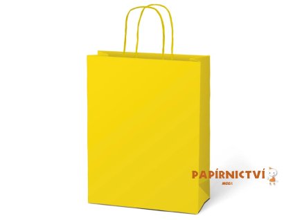 Taška MFP dárková T 4 kraft 180x230x100 žlutá