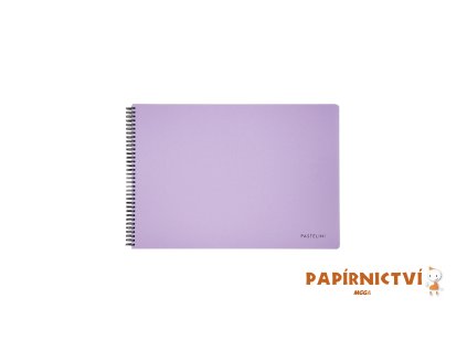 Skicák A4 tw,40 listů, 190g PASTELINI fialová 6-96624