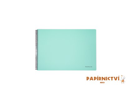 Skicák A4 tw,40 listů, 190g PASTELINI zelená 6-96724