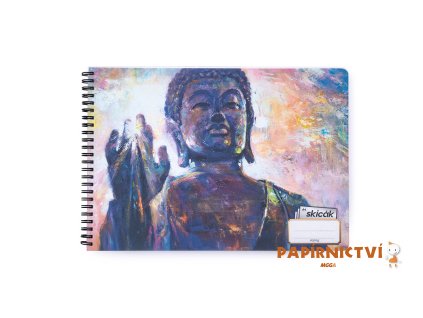 Skicák A4 tw,40 listů, 190g Budha 8-83622