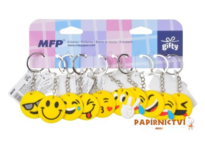 Přívěsky na klíče - smajlíci mix 1042489