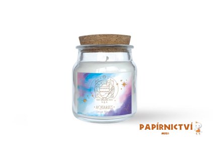 Svíčka Znamení zvěrokruhu - Vodnář 83g/13h 8800131