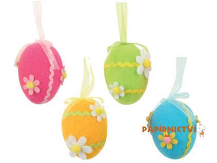 Vajíčko z filcu na zavěšení 6 cm 8076