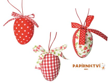 Vajíčko látkové na zavěšení 5 cm 8681