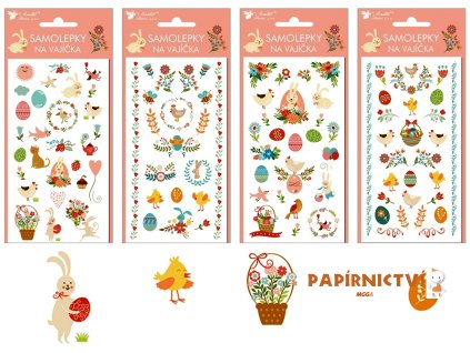 Samolepky na vajíčka gelové 19 x 9 cm 829
