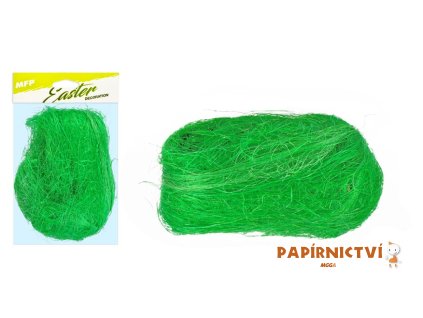 Dekorační sisal 20g tmavě zelený 2221465