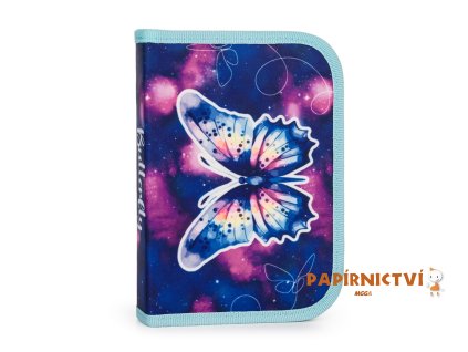 Penál 1 p. 2 chlopně, prázdný Motýl 3-49525