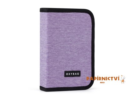 Penál 1 p. 2 chlopně, prázdný UNICOLOR Violet 9-82125