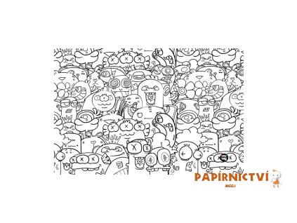Podložka na stůl PP 60x44cm Monsters 5-90225
