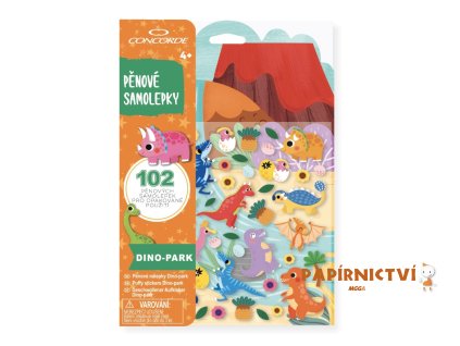 Pěnové samolepky CONCORDE Dino-park A483