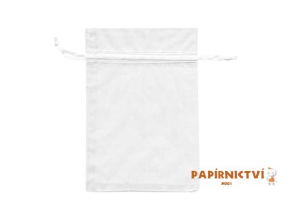 Sáček organza 7,5 x 10cm bílý 5800786