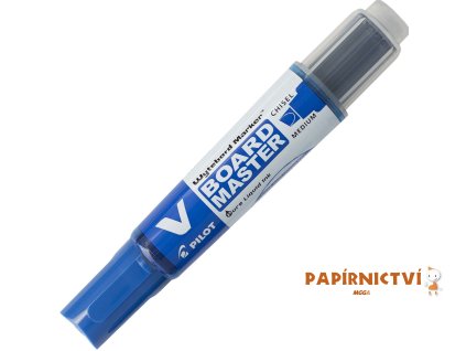Popisovač Pilot na bílé tabule V-Board Master, zkosený, 2.4-5.2, (M), modrá