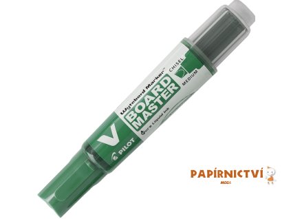 Popisovač Pilot na bílé tabule V-Board Master, zkosený, 2.4-5.2, (M), zelená