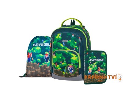 6706 skolni set 3ks oxy go playworld zelenohnedy