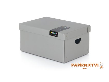 Krabice lamino velká PASTELINI šedá 7-00821