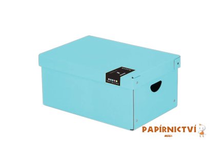 Krabice lamino velká PASTELINI modrá 7-00921