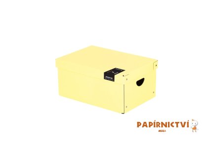 Krabice lamino velká PASTELINI žlutá  7-01121