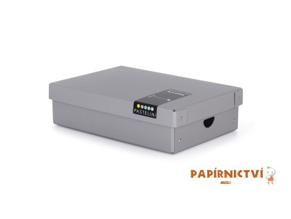 Krabice lamino malá PASTELINI šedá 7-02121