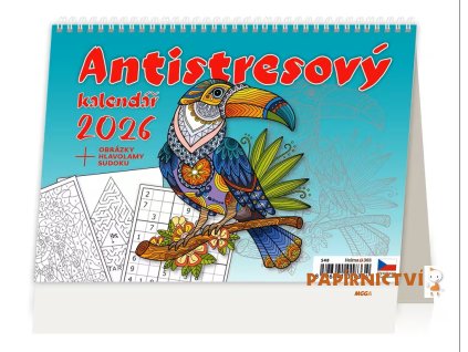 Stolní kalendář Antistresový pracovní 2026 211x148(30)mm S48-26