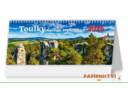Stolní kalendář Toulky Českou republikou NEW 2026 301x150(35)mm S51-26