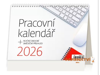 Stolní kalendář Pracovní kalendář 2026 211x148(30)mm S57-26