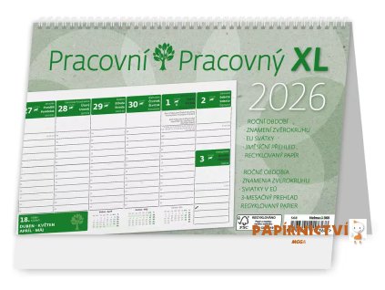 Stolní kalendář Pracovní XL/Pracovný XL NEW 2026 240x160(30)mm S68-26