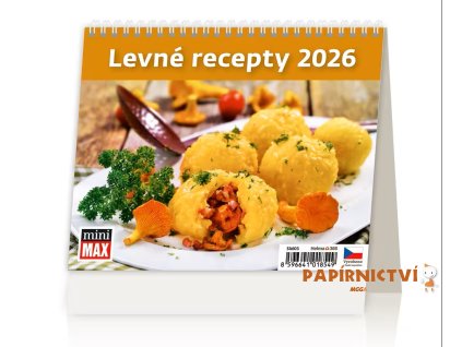 Stolní kalendář MiniMax Levné recepty 2026 171x139(25)mm SM03-26