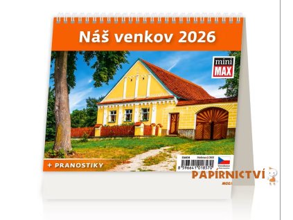 Stolní kalendář MiniMax Náš venkov 2026 171x139(25)mm SM08-26