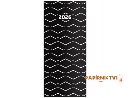 Diář kapesní - Napoli měsíční - design 3 2026 77x178mm PN01-03-26