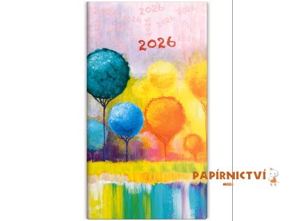 Diář kapesní - Napoli čtrnáctidenní - design 7 2026 85x154mm PN02-07-26