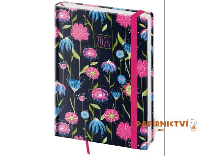 Diář denní A5 Vario - Fragrance s gumičkou 2026 145x205mm DV422-11-26