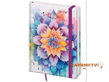 Diář týdenní A5 Vario - Mystic s gumičkou 2026 145x205mm DV423-18-26