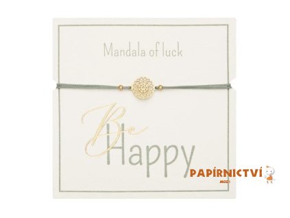 Gifty - Be Happy náramek - g. plated Mandala of Luck 1042784