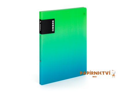 Pořadač PP A4 2kr. OMBRE zelená 6-94025