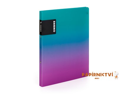 Pořadač PP A4 2kr. OMBRE růžová 6-94125