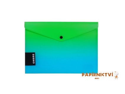 Psaníčko s drukem A4 OMBRE zelená 8-95825