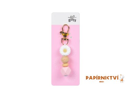 Gifty - silikonový přívěsek BÍLÁ KVĚTINA 1042538