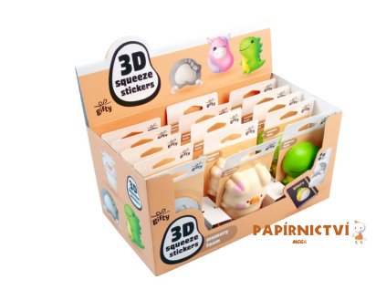 Gifty - 3D sqeeze stickers - mix 1 1042540