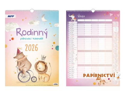 Kalendář 2026 nástěnný Rodinný 1061639