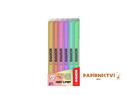 Highliner Pastel 6pcs clear case