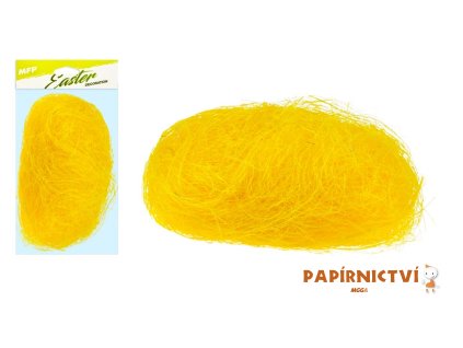 Dekorační sisal 20g žlutý 2221462