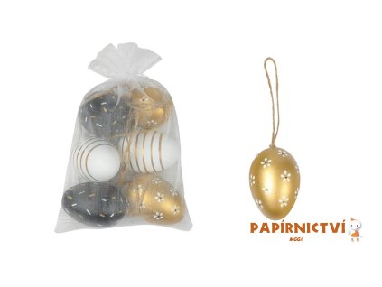 Vajíčka plast 6cm/6ks BGW sáček 2221594