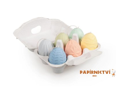Vajíčka plast 6cm/6ks mix barev a motivů (prolis) 2221729