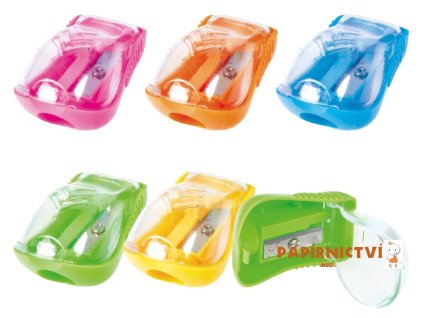 Ořezávátko plast se zásobníkem mix barev 5000183