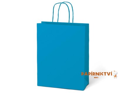 Taška MFP dárková T 5 kraft 260x320x100 modrá 5251225