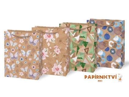 Taška MFP dárková M KRAFT mix č. 7 190x250x90 5252896