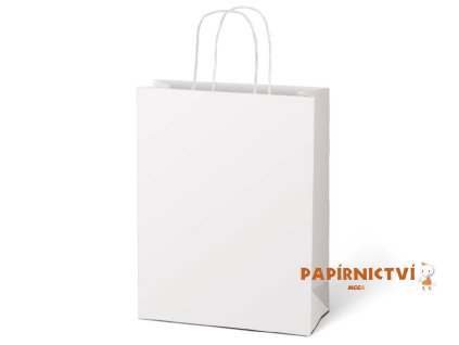 Taška MFP dárková T 5 kraft 260x320x100 bílá 5252898