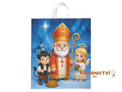 Igelitová Mikulášská taška XL vzor22 40x46x8 (s uchem) 5252930