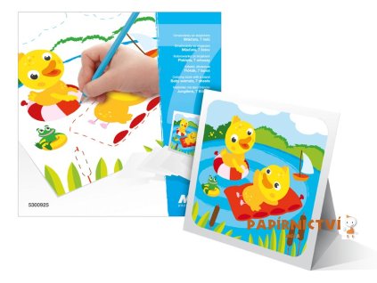 Omalovánky se stojánkem Mláďata 7 listů 18x18cm 5300925